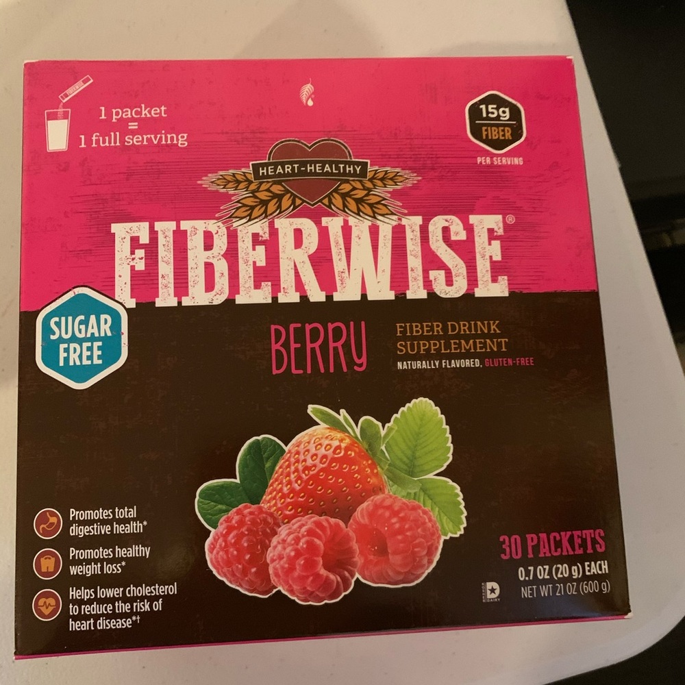 Fiberwise Drink packets -  Berry unopened